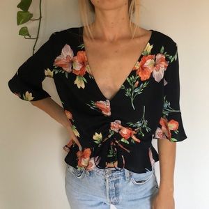 Tropical blouse, brand: topshop!